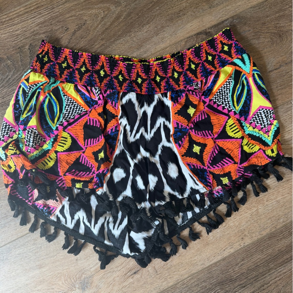 Trina Turk Multicolor Geometric Shorts